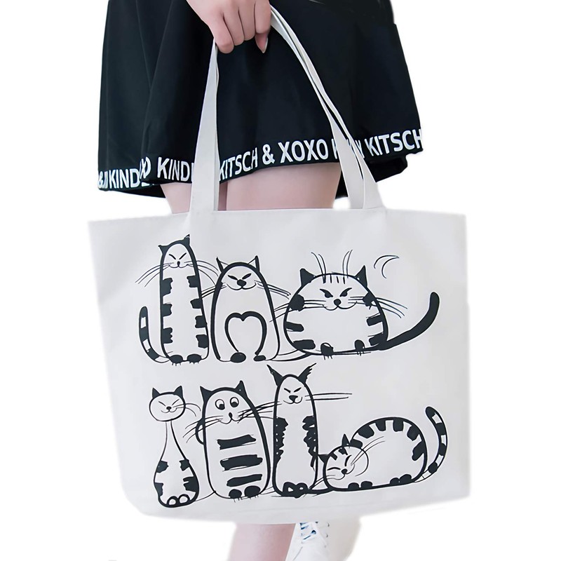 Azulte Canvas Bag, Women's, Fashion, A4, Storage, Work, School, Elementary