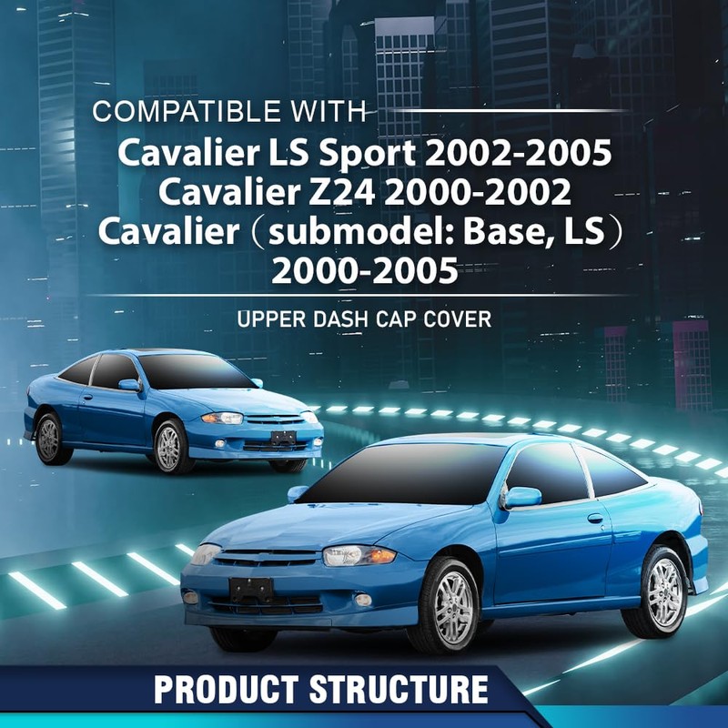 PIT66 TPE Dash Cover, Instrument Panel Cover Dashboard, Compatible with