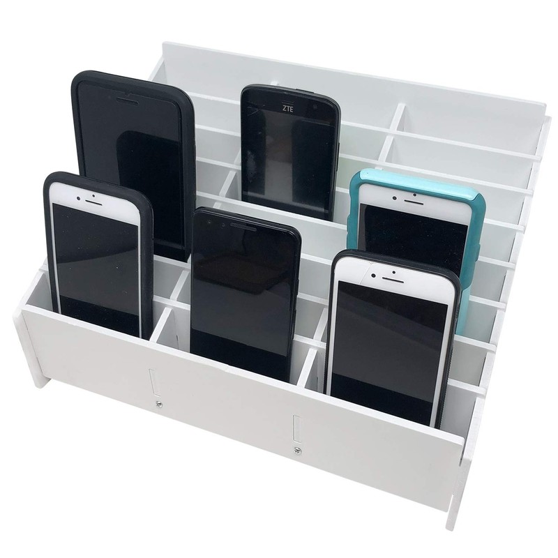 Pixiss Classroom Cell Phone Storage Cubby and Calculator Storage Caddy