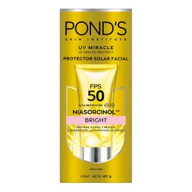 Protector Solar Facial POND's 50 FPS UV Miracle Bright, Anti-Manchas con Niasorcinol 40gr