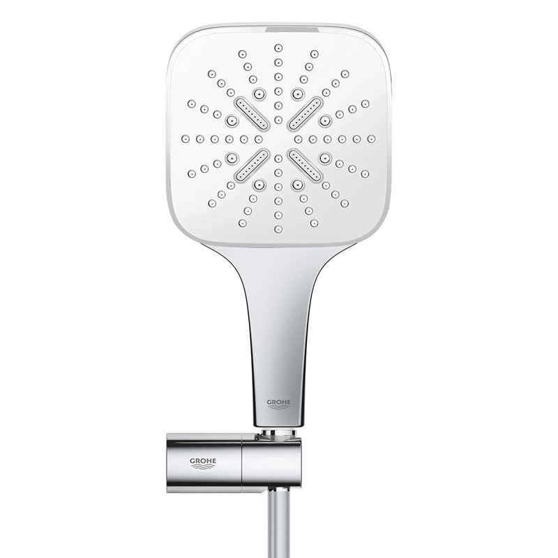 Grohe water-saving Cube hand shower head set including Rainshower 130