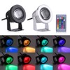 Gorgeri IP67 Waterproof Underwater Spotlight, RGB Color Changing Landscape Lamp,