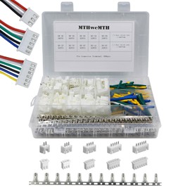 XH 2.54mm Connector Kit XH2.54 Straight Male and Female Plugs 24AWG with Pre-Crimped Terminal 2/3/4/5/6/Pin Shell Adapter Cable (Terminal Set 1120 pcs)