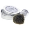 Aurawerk Gift Box with Silver Aluminium Shaving Brush + Shaving