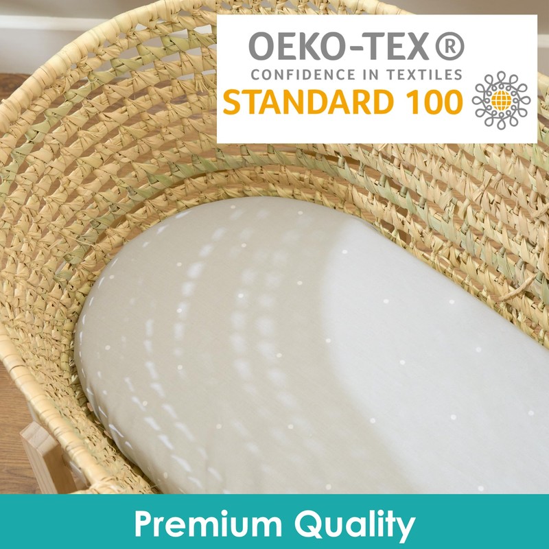 Clair de Lune Jungle Dream 2 Pack Fitted Moses Basket