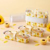 Tioncy 50 Set Mini Sunflower Loaf Pans with Lids Spoons
