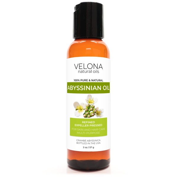 velona Abyssinian Oil 2 oz | 100% Pure and Natural Carrier Oil | Cold Pressed | Hair, Body Care | Use Today - Enjoy Results