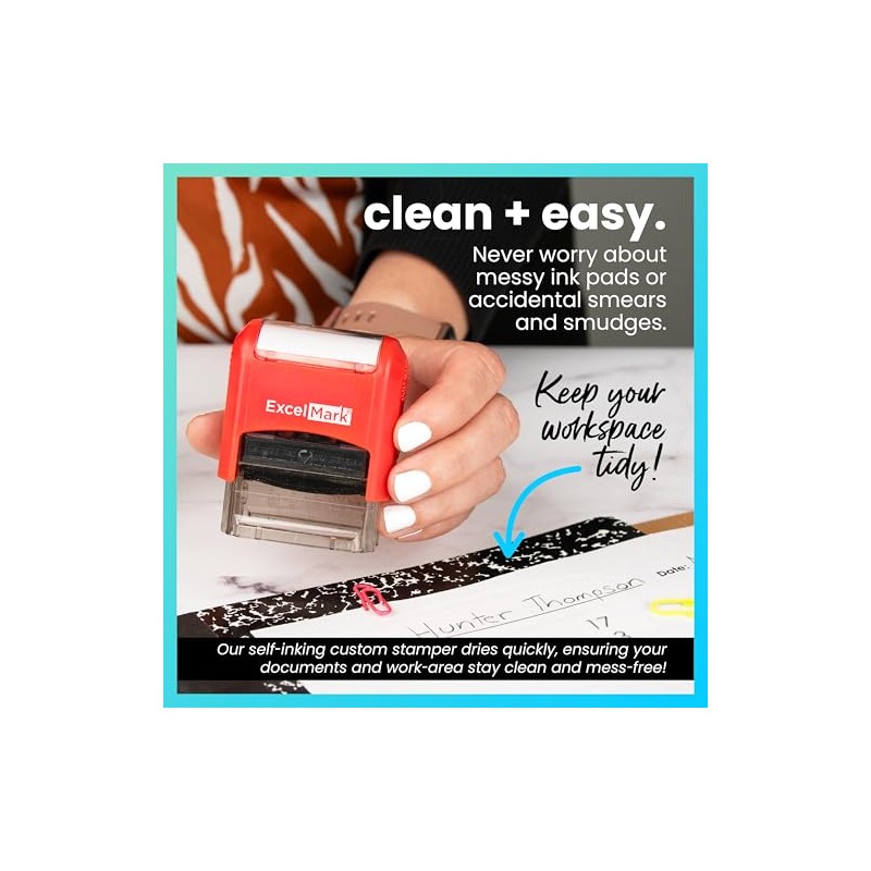 ExcelMark Self-Inking Rubber Teacher Grading Stamp - to The Parents