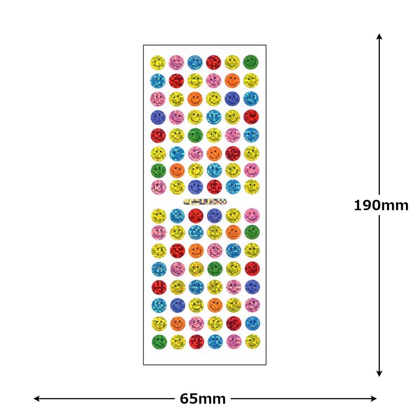 Okuyama Shokai SG198 Smile Seal, Colorful Smile