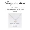 Long tiantian Graduation Necklace Graduation Gifts for Her Compass Necklace