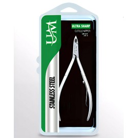 UM Supplies Cuticle Trimmer | Hangnail Remover | Extremely Sharp | Professional Cuticle Nippers | Stainless Steel | Cuticle clippers | Pedicure Manicure Tool (jaw 14)