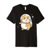 Cute Astronaut Hamster I Outer Space Hamster Premium T-Shirt