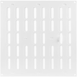 Vent Systems 300 x 300 mm / 12" x 12" Inch Vent Cover - White Adjustable Metal Grill Cover - Air Supply Ventilation - Metal Grate - Vent Covers/Grilles for Heating/Cooling, Home, Kitchen, Bathroom