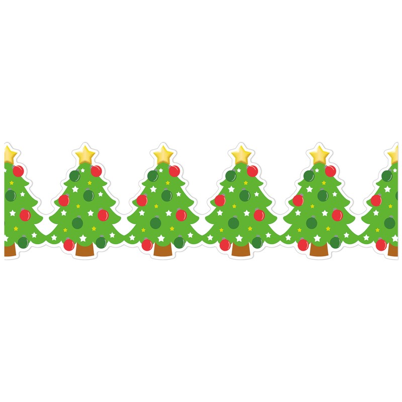 Eureka Christmas Tree Extra Wide Decorative Classroom and Bulletin Board