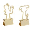 100Pcs Binder Clips Cute Animal Shaped Handle Sturdy Metal Multi