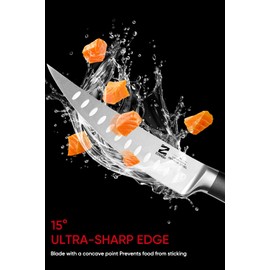 Zennish 6 Inch Boning Knife, Super Sharp Filet Knife, German Stainless Steel, Full Tang Ergonomic Handle with Premium Gift Box