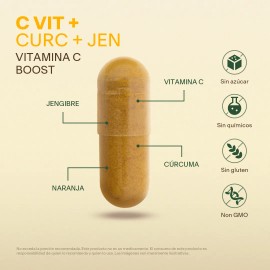 Suplemento Vitamina C 200 Cpsulas Vitalbotanics Vitamin C Boost