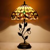 WXCFCD Tiffany Table Lamp Stained Glass Desk Lamp 12X12X19 Inches