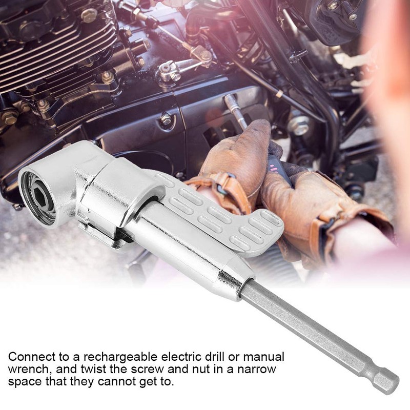 105 Degree Right Angle Drill Adapter Turn Screwdriver Drill Socket