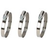 Worm Drive 70-90mm Hose Pipe Clamps Clip Stainless Steel (Pack
