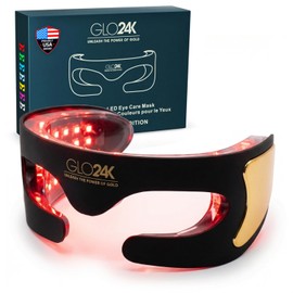 GLO24K UNLEASH THE POWER OF GOLD Máscara De Ojos Glo24K Bionic Con 7 Luces Led De Color. Diseñada Para La Delicada Piel Del Contorno De Ojos. Para... 
