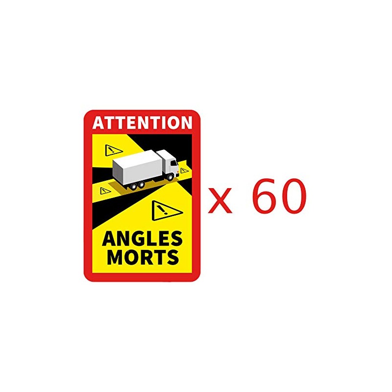 Mychicels 60 x Blind Spot Stickers Laminated UV Protection Truck