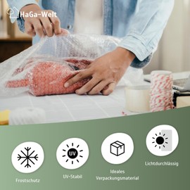 HaGa® Insulation Film, 1.2 m x 1 m, Bubble Film, Nub Film, Thermal Film for Greenhouse, Winter Protection for Plants and Vegetables, Plant Safe and Weather-Resistant (Sold by the Metre)