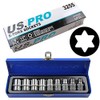 US PRO Tools 9pc 1/2" Dr Female Torx E-TRX Star