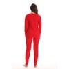 Just Love Conjunto de pijama térmico para mujer, Rojo, XL