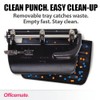 Officemate 90078 Heavy Duty Adjustable 2-3 Hole Punch with Lever