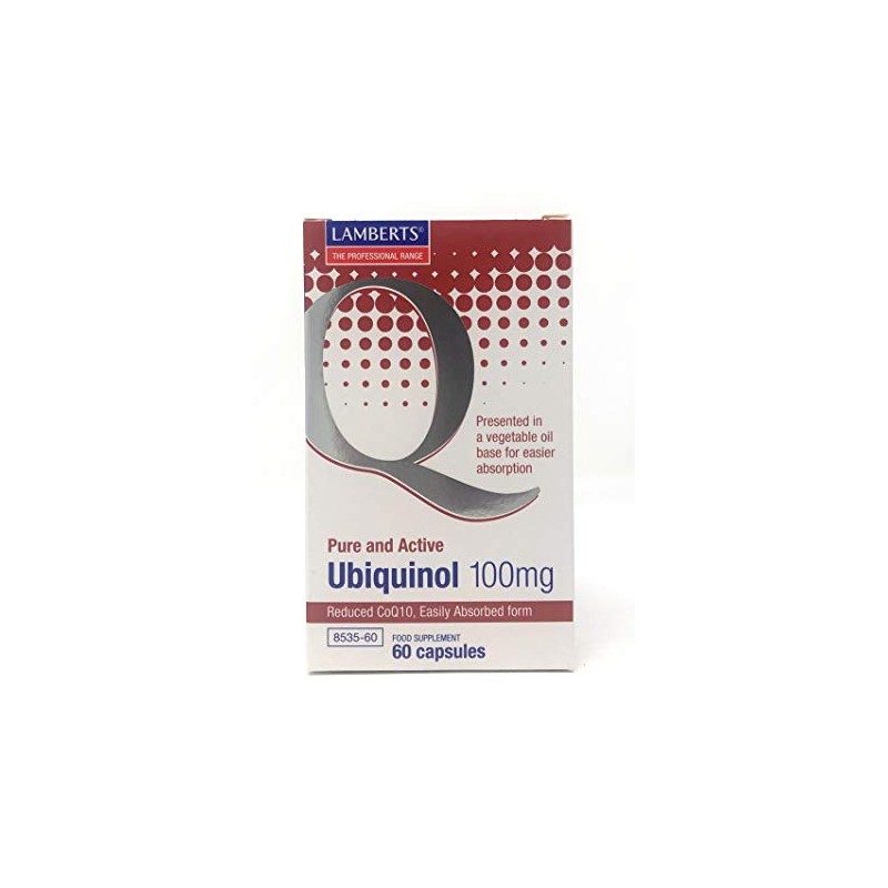 Lamberts Ubiquinol 100mg - 60 Capsules - Active Form of
