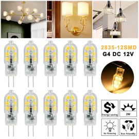 Unbranded 10PCS WARM WHITE G4 2W LED BULB CAPSULE LAMP REPLACE HALOGEN LIGHT LAMP DC12V