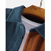 UANEO Mens Shacket Patchwork Long Sleeve Button Down Corduroy Shirts