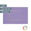 rido/idé Septimus 2026 Pocket Calendar "Lavender" | A6 Landscape Textile
