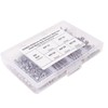 300Pcs M3 Hex Screws Nuts Set with Storage Box Uniform