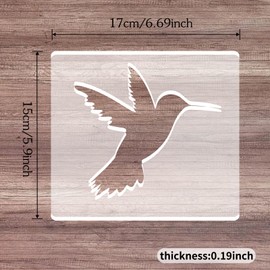 Betagt Humming Bird Router Templates, Acrylic Templates for Woodworking, 5mm Thick Router Inlay Template, Router Jig Woodworking Craft Tracing Guide Tool