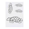 4 x 'Happy Turtle' Temporary Tattoos - Water Resistant, Skin-Safe,
