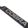 Au-Tomotive Gold, INC. Ford Mustang Cobra Black Steel License Plate
