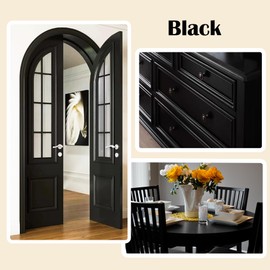 Jungarian Furniture Paint Kit 16oz with Tools - Water-based & Low Odor All-in-One Paint No Sanding - Matte Finish Indoor Outdoor Wood Paint for Cabinets, Doors, Tables and Dressers - Black