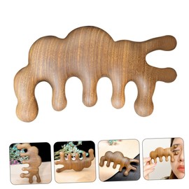 Beavorty Wooden Scalp Comb for Acupoint Massage Portable Wide Tooth Massage Tool for Improved Circulation and Stress Relief for Home and Travel Use