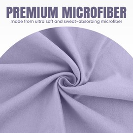 Muka Microfiber Yoga Towel Quick-Drying, Super Absorbent Sweat Towel for Hot Yoga, Black Workout Hand Towels 48x24 Inch