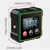 Digital Angle Finder with Electronic Laser Level,Rechargeable Inclinometer- 4-side Strong