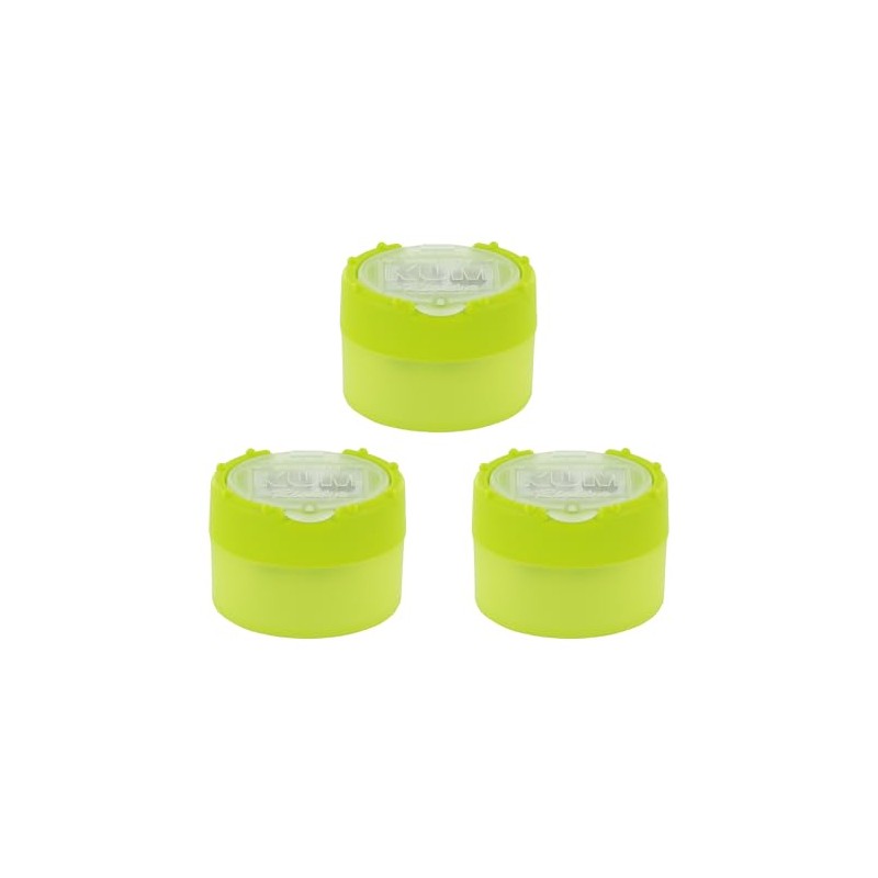 KUM AZ102.87.16-G Click-Snap M2 Pencil Sharpener with Container Green Pack
