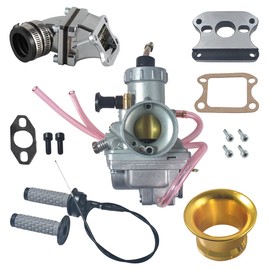 VM24 Carburetor Dio reed valve 22mm handlebar 2"1 Racing Reed Valve Kit for 80cc Gas Motorized Bicycle Yellow