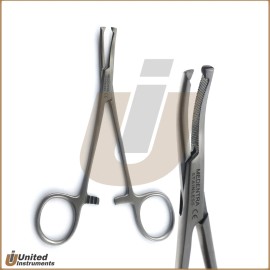 Medentra Surgical Dog Ear Hair Puller Forceps Pet Grooming Hemostatic Veterinary Forceps - Micro Halsted Forceps Curved 1x2