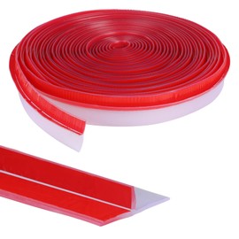 Orghtin T-Shaped Silicone Seal Strip, Clear Door Sealer Weather Stripping Door Seal Strip, 40Ft Door Draft Stopper for Side of Door