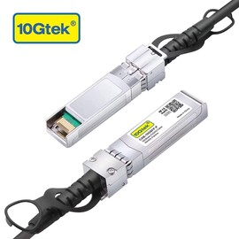 10Gtek Ubiquiti UniFi SFP+ to SFP+ Cable 0.5 m (1.65 ft), 10GBASE-CU SFP+ Direct Attach Copper (DAC) Twinax Cable, Passive Pack of 10