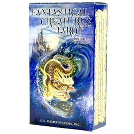 I.I.J Tarot Cards, 78 Cards, Weighted Edition, Tarot Divination, Fantastical Creatures Tarot, Japanese Instruction Manual Included (English Language Not Guaranteed)