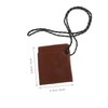 Mikinona Portable Earphone Hanging Neck Pouch with Lanyard Compact Travel