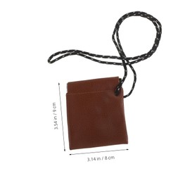 Mikinona Portable Earphone Hanging Neck Pouch with Lanyard Compact Travel Earbud Case for Men Durable and Water Resistant for Climbing and Outdoor Activities